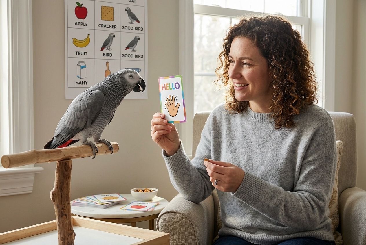 Teach Your Parrot to Talk and Stay Calm Easily