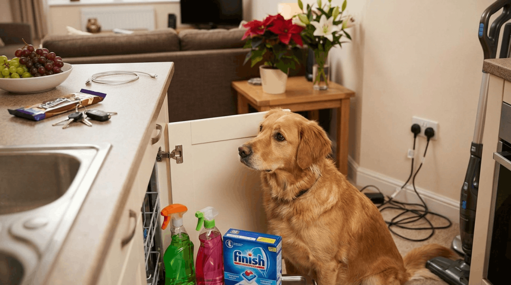 Common household hazards and dangerous items for dogs to avoid